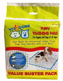 12 Piece Value Pack Training Pads 22" X 22" in Printed Peggable Bag