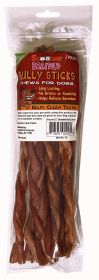 1 lb. 12 Inch BRAIDED  Bully Sticks In Zip Lock Bag
