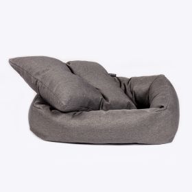 Anti-Bacterial Grey Snuggle Bed Medium