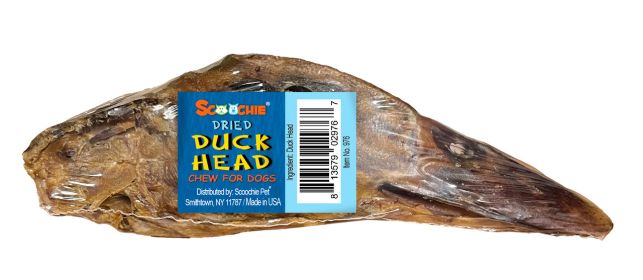 Crunchy Natural Duck Head Shrink with Sticker
