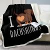 Dachshund Lovers Sherpa Blanket