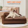 VEVOR Pet Sofa, for Large-Sized Dogs Dark Brown