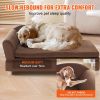 VEVOR Pet Sofa, for Large-Sized Dogs Dark Brown