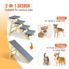 VEVOR Wood Pet Stairs/ for Small Medium Large