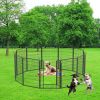 12 Panels Heavy Duty Metal Playpen with door