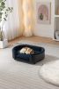Scandinavian style Elevated Dog Bed Cashmere Cushion ,Mid Size