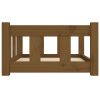 Dog Bed Honey Brown Solid Wood Pine