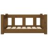 Dog Bed Honey Brown Solid Wood Pine