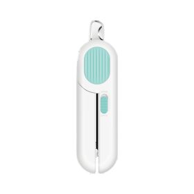 Dog Nail Clippers, With LED Light, And Circular Cut-hole (Color: Blue)