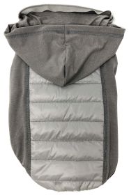 Pet Life 'Apex' Lightweight Dog Coat w/ Pop out Hood (Color: Grey, size: X-Large)