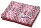 Touchdog 70's Vintage-Tribal Throwback Diamond Patterned Ultra-Plush Rectangular-Boxed Dog Bed