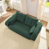 Human Dog Bed, Lazy Sofa Couch, 78.7" Multi-Functional Foldable Sofa Bed, 3-in-1 Teddy Fabric Foam-Filled Sleeper Sofa Bed for Living Room,Guest Bed,P