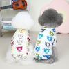 Dog Autumn & winter Two leg sweater Happy bear bottoming shirt